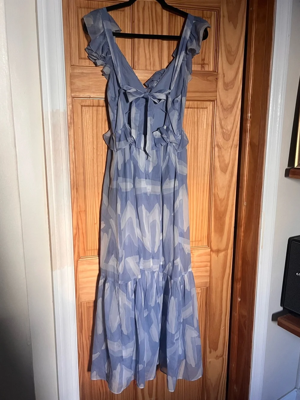 Abercrombie & Fitch Drama Ruffle Maxi Dress, Size S